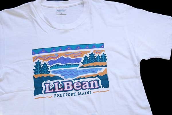 LLbean 80s 90s harborside graphics Tシャツ