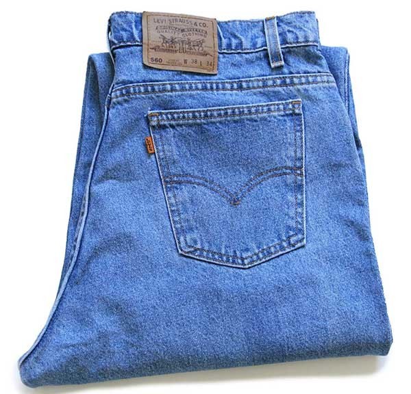 90s USA製 Levi'sリーバイス 560 デニムパンツ w38 L34☆38