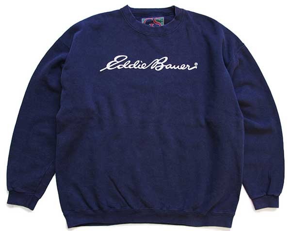 90s eddie bauer エディーバウアー 黒タグ スウェット”-