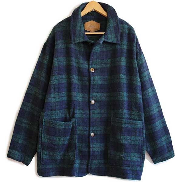 90s USA製 Woolrichウールリッチ ブラックウォッチ タータンチェック