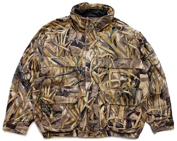 00s Cabela'sカベラス WETLANDS CAMO 中綿入り ハンティングジャケット