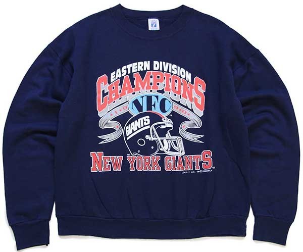 90s USA製 LOGO7 NFC 1990 CHAMPIONS NFL NEW YORK GIANTS アメフト