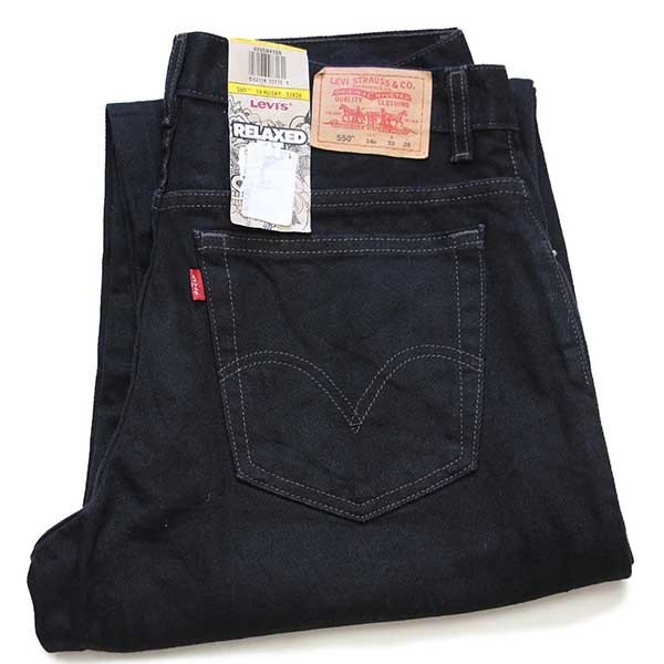 デッドストック☆メキシコ製 Levi'sリーバイス 550 ブラック デニム