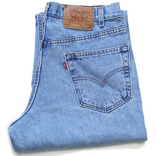 00s USA製 Levi'sリーバイス 550 デニムパンツ w34 L32☆167