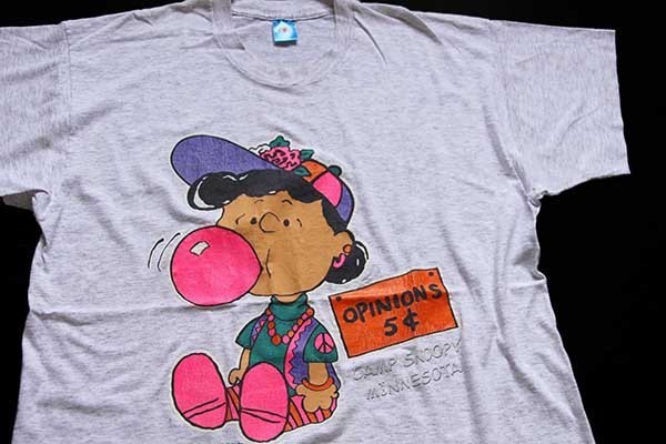 90's ルーシー プリント Tシャツ USA製 キャラ スヌーピー LUCY - Tシャツ