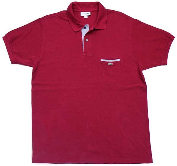 超希少・新品未使用】CHEMISE LACOSTE ワインレッドポロシャツ